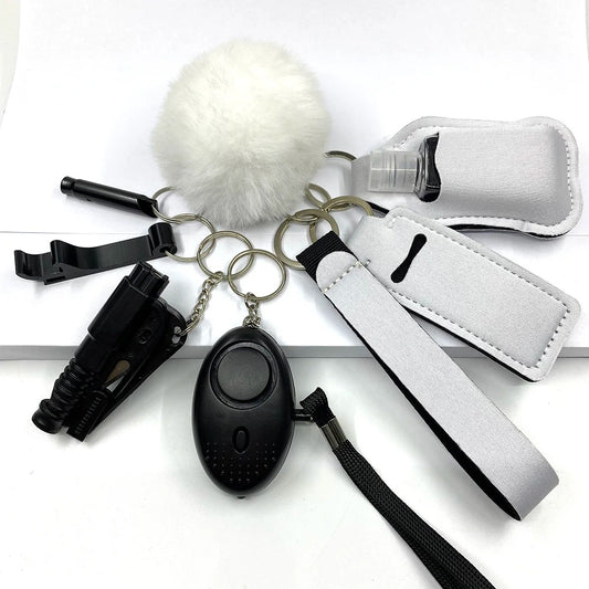 *CLASSIC COLOR COLLECTION* Safety Keychain Full Set, Self Defense Security Keychain Set