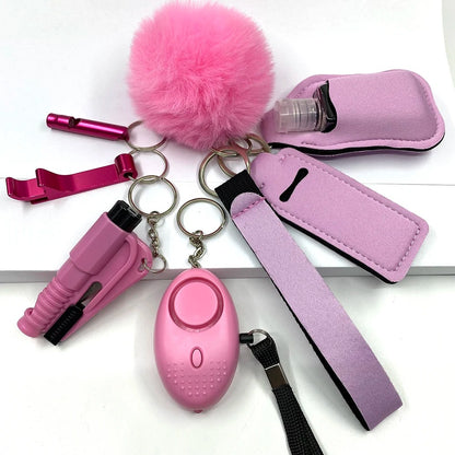 *CLASSIC COLOR COLLECTION* Safety Keychain Full Set, Self Defense Security Keychain Set