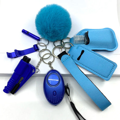 *CLASSIC COLOR COLLECTION* Safety Keychain Full Set, Self Defense Security Keychain Set