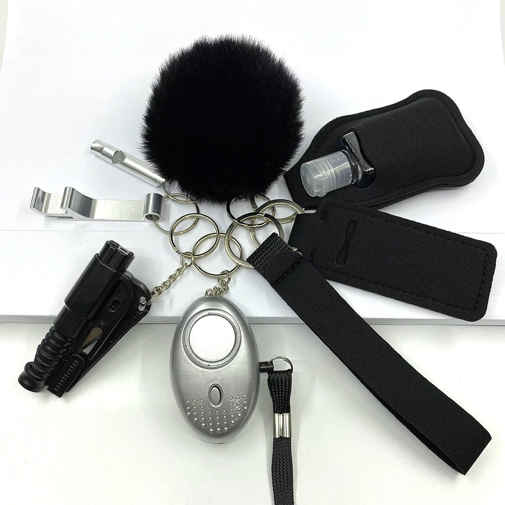 *CLASSIC COLOR COLLECTION* Safety Keychain Full Set, Self Defense Security Keychain Set