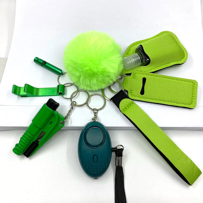 *CLASSIC COLOR COLLECTION* Safety Keychain Full Set, Self Defense Security Keychain Set